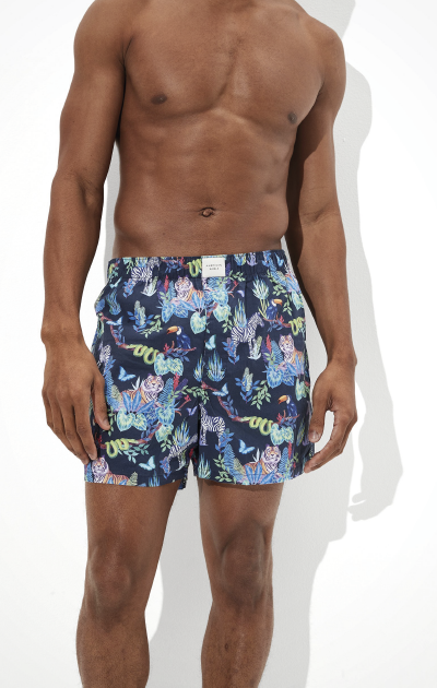 Tropical illustrations for American Eagle boxer shorts