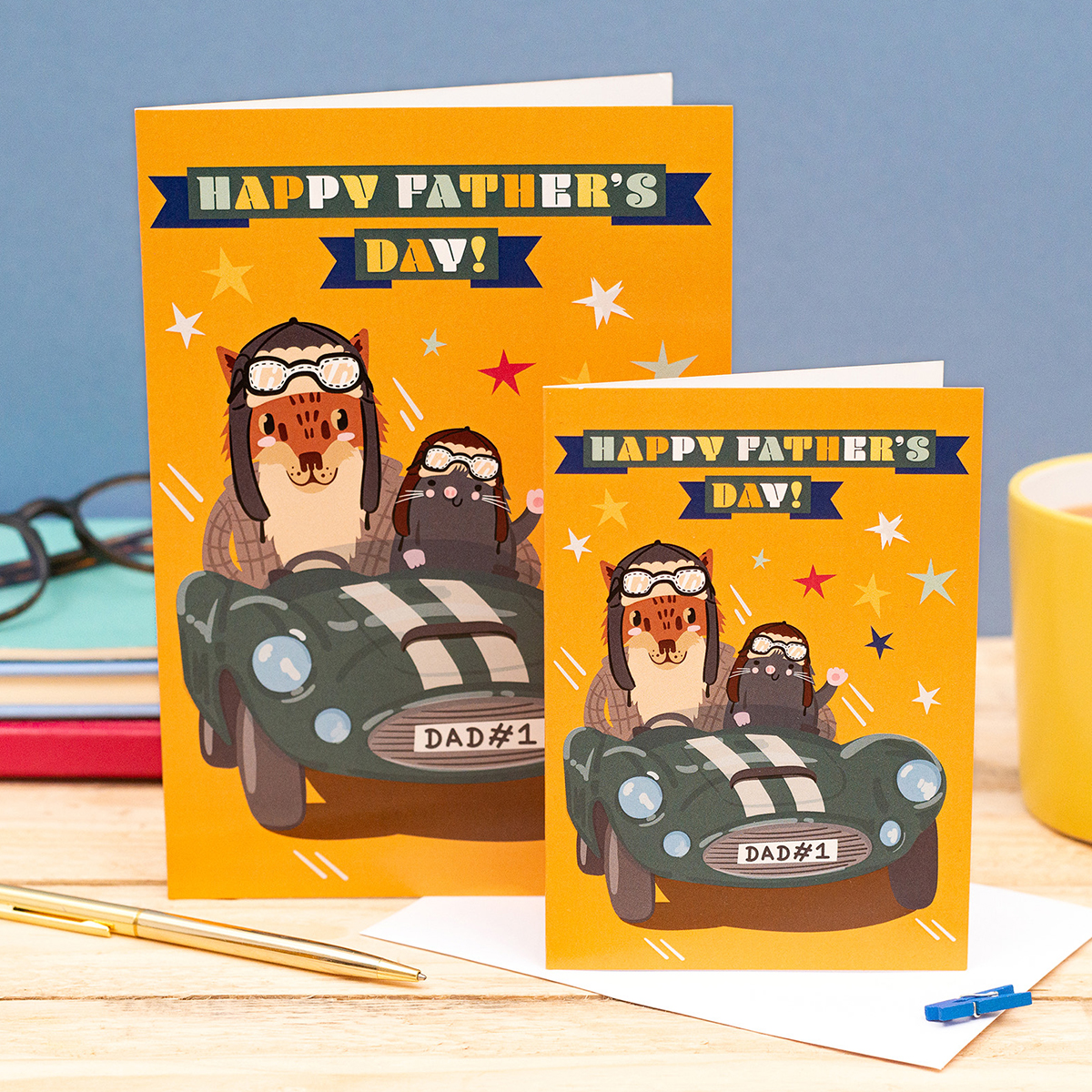 Illustrated Father's Day cards